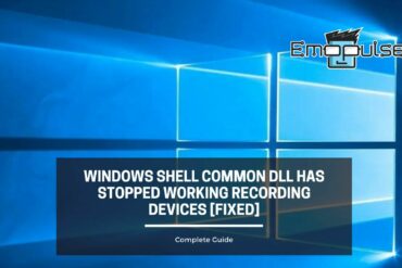 Windows Shell Common DLL Has Stopped Working Recording Devices cover